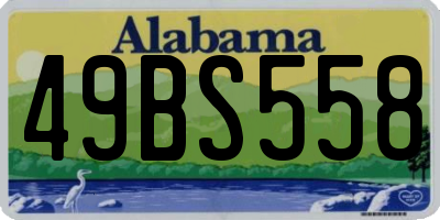 AL license plate 49BS558