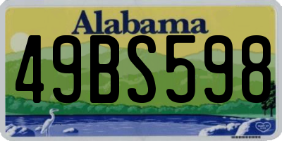 AL license plate 49BS598