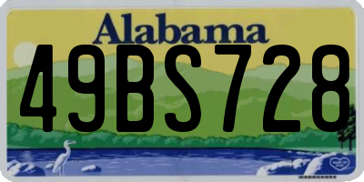 AL license plate 49BS728