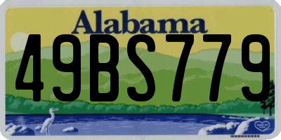 AL license plate 49BS779