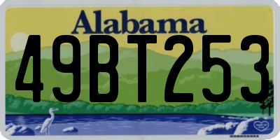 AL license plate 49BT253