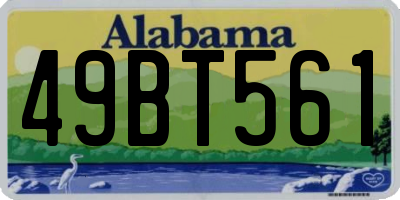 AL license plate 49BT561