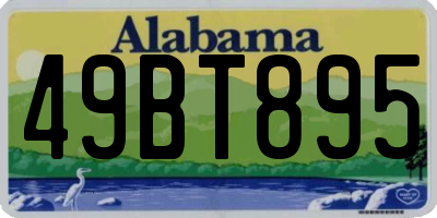 AL license plate 49BT895