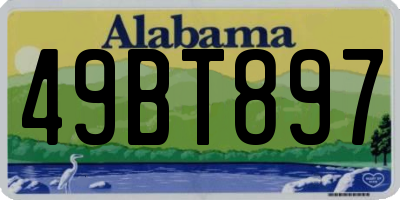AL license plate 49BT897