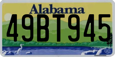 AL license plate 49BT945