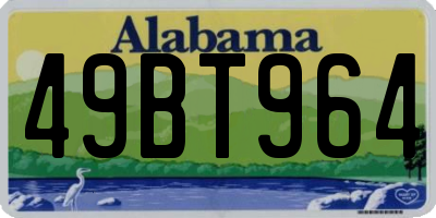 AL license plate 49BT964