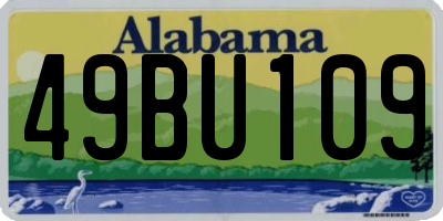 AL license plate 49BU109