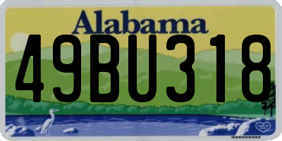 AL license plate 49BU318