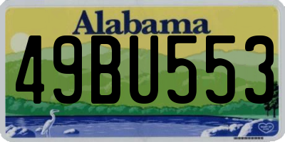 AL license plate 49BU553