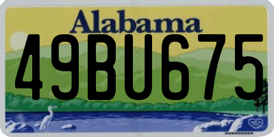 AL license plate 49BU675