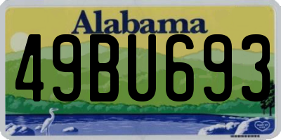 AL license plate 49BU693
