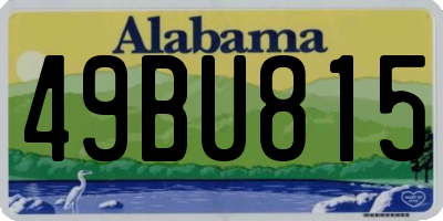 AL license plate 49BU815