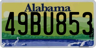 AL license plate 49BU853