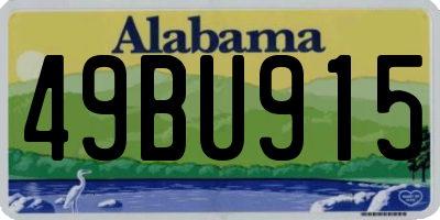 AL license plate 49BU915
