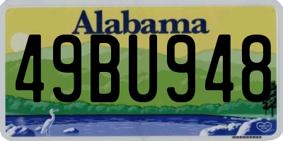 AL license plate 49BU948