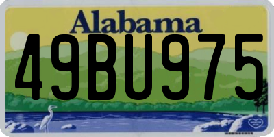 AL license plate 49BU975