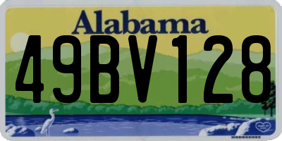 AL license plate 49BV128
