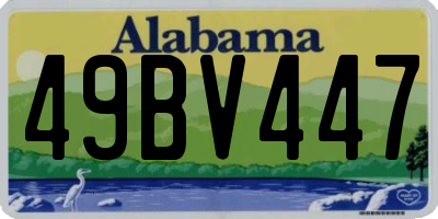 AL license plate 49BV447