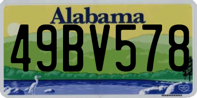 AL license plate 49BV578