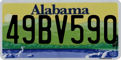 AL license plate 49BV590