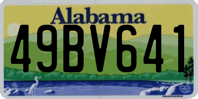 AL license plate 49BV641