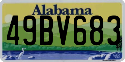AL license plate 49BV683