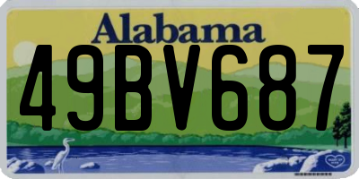AL license plate 49BV687