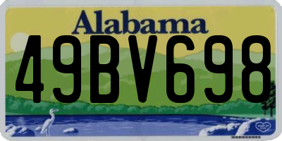 AL license plate 49BV698
