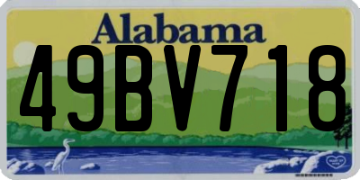 AL license plate 49BV718