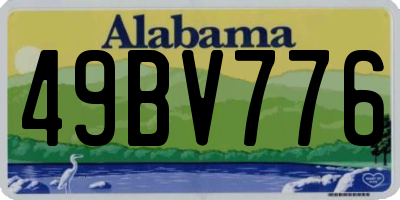 AL license plate 49BV776