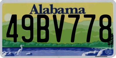 AL license plate 49BV778