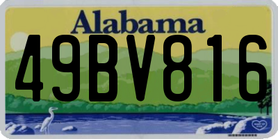 AL license plate 49BV816