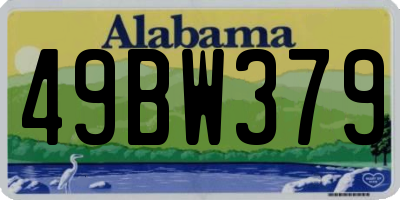 AL license plate 49BW379