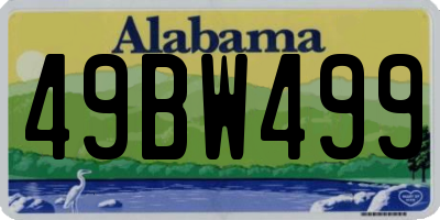 AL license plate 49BW499