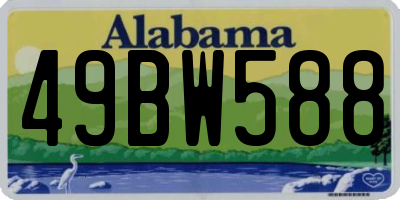 AL license plate 49BW588
