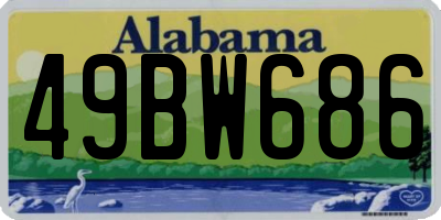 AL license plate 49BW686