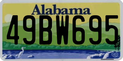 AL license plate 49BW695
