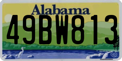 AL license plate 49BW813