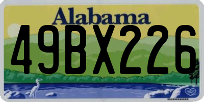 AL license plate 49BX226