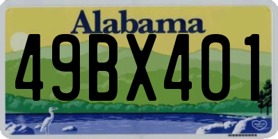 AL license plate 49BX401