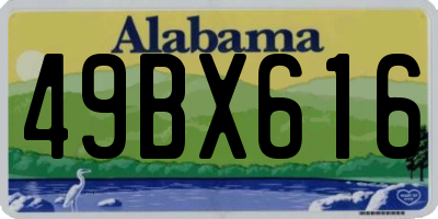 AL license plate 49BX616