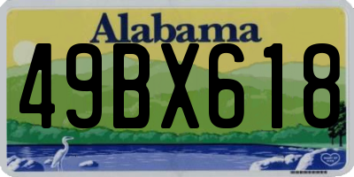AL license plate 49BX618