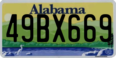 AL license plate 49BX669