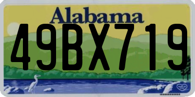 AL license plate 49BX719