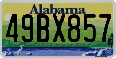 AL license plate 49BX857