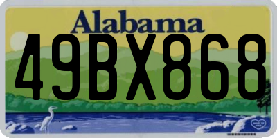AL license plate 49BX868