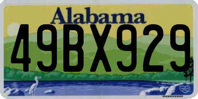 AL license plate 49BX929