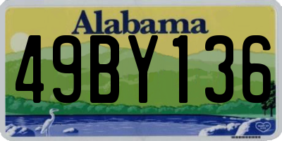AL license plate 49BY136
