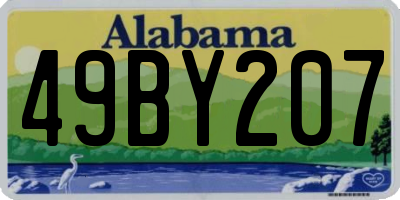 AL license plate 49BY207