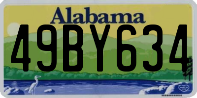 AL license plate 49BY634